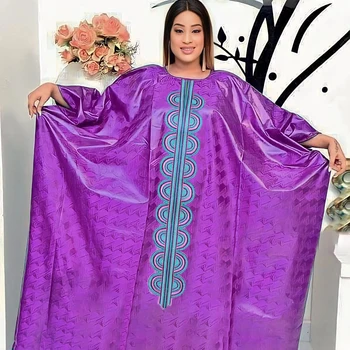 ריש שמלות Bazin מסנגל איכותי מקורי Bazin ריש זמן שמלות אפריקה היומית מסיבת גודל גדול דאשיקי החלוק